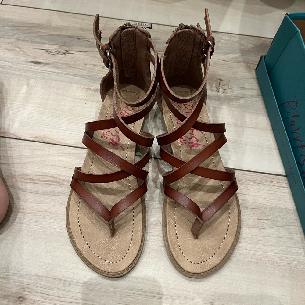 Blowfish girls size 4 sandals.  New in box.